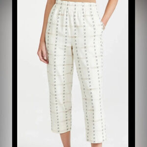 Madewell|| Printed Tapered Huston Pants, 100% cotton, Capri style. W/ po…